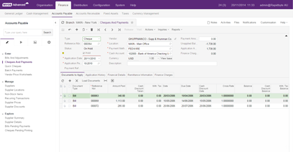 MYOB Advanced Entry